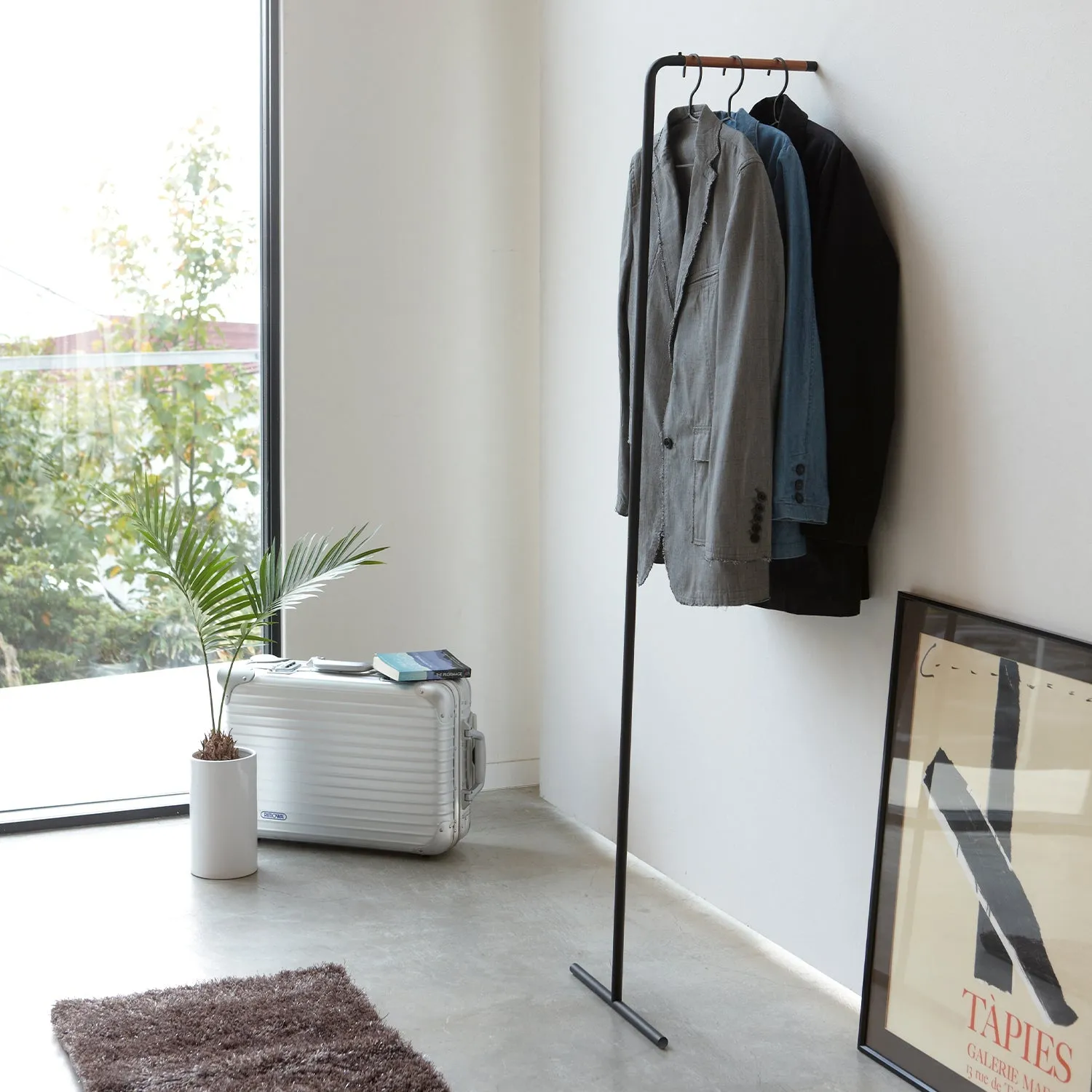 Slim Leaning Coat Rack