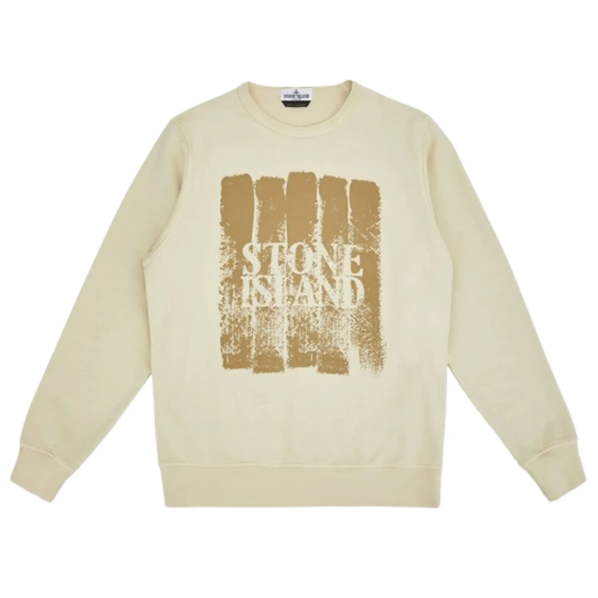 Stone Island Beige Printed Sweater