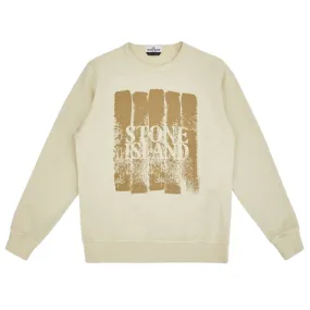 Stone Island Beige Printed Sweater