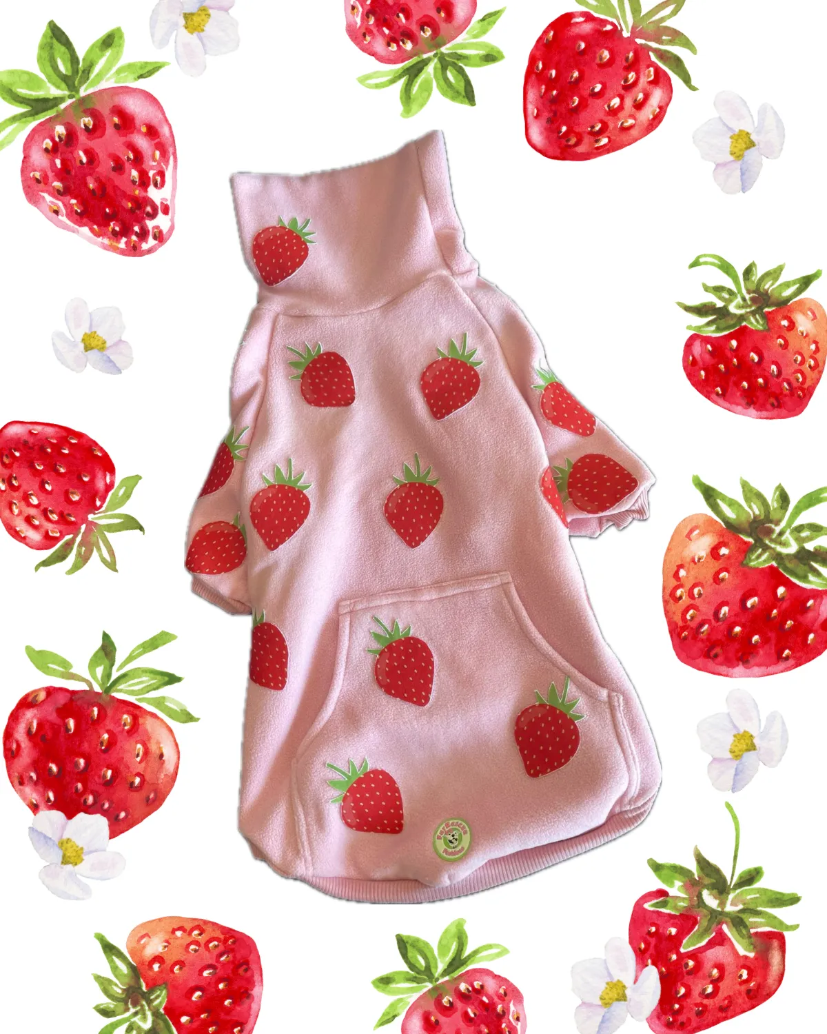 StrawBerry Bliss Dog Pullover (Made to order)