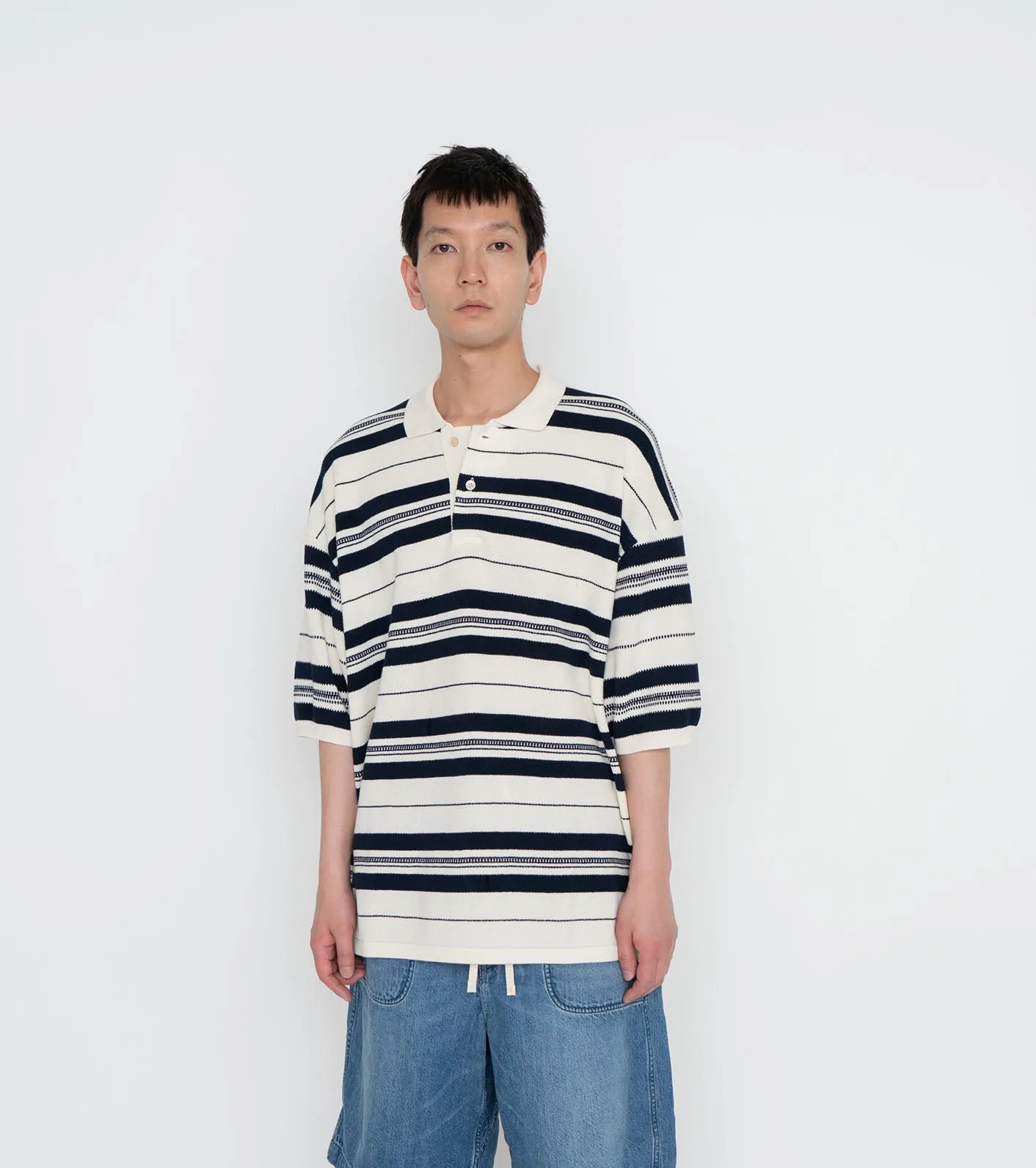 Stripe Polo Sweater