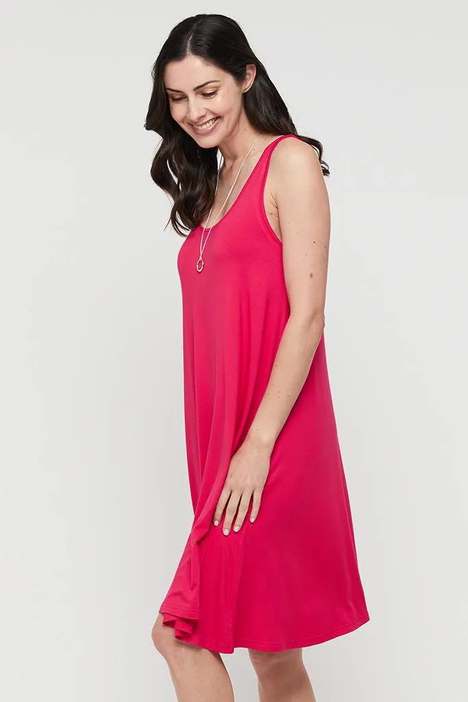 Swing Dress - Magenta