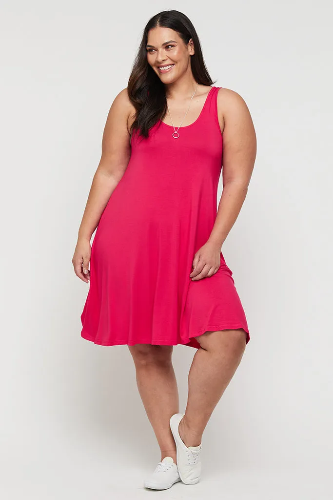 Swing Dress - Magenta