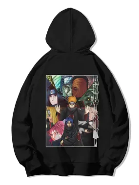 SXV  'akatsuki’ Printed Cool Aesthetic Sweatshirt Hoodie