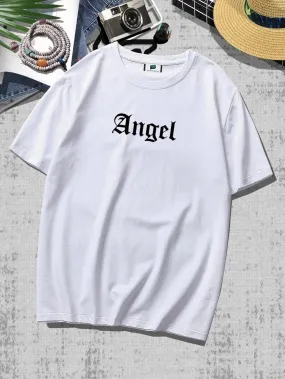 SXV  'Angel’ Printed Cool Aesthetic Oversized T-shirt