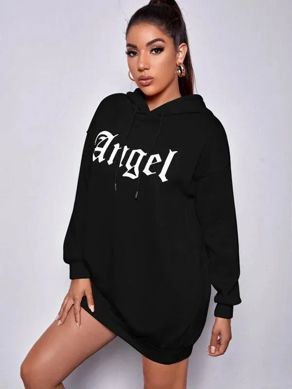 SXV  'Angel’ Printed Cool Aesthetic Sweatshirt Hoodie