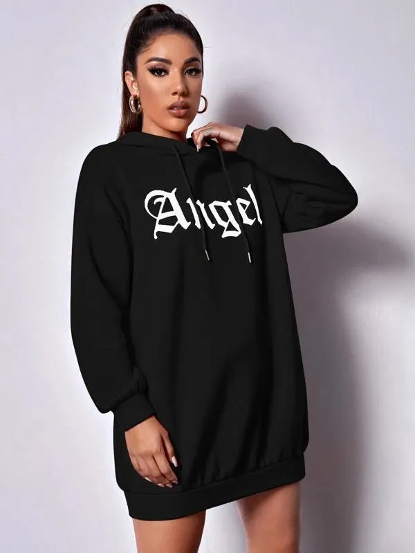 SXV  'Angel’ Printed Cool Aesthetic Sweatshirt Hoodie