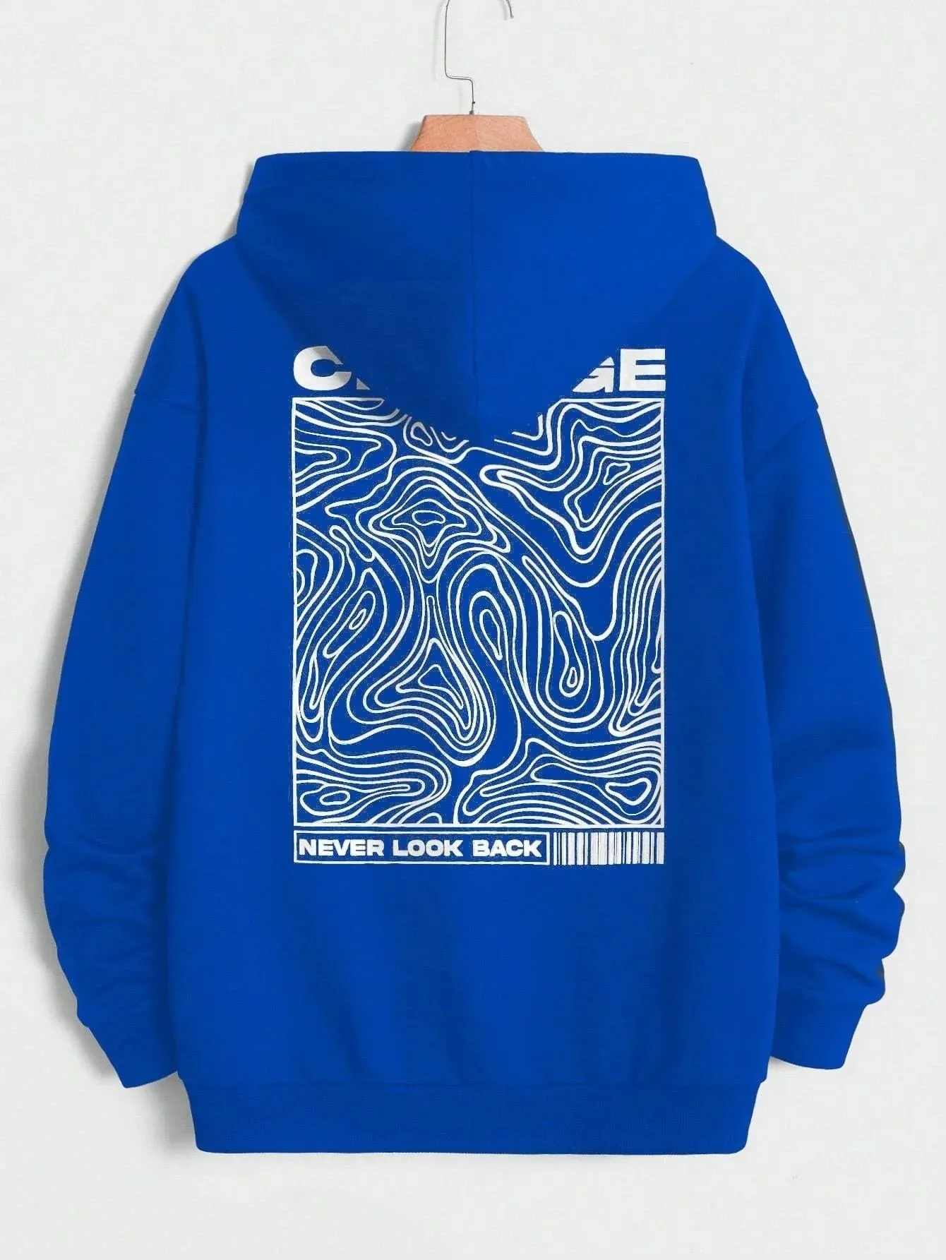 SXV  'change never look back’ Printed Cool Aesthetic Sweatshirt Hoodie