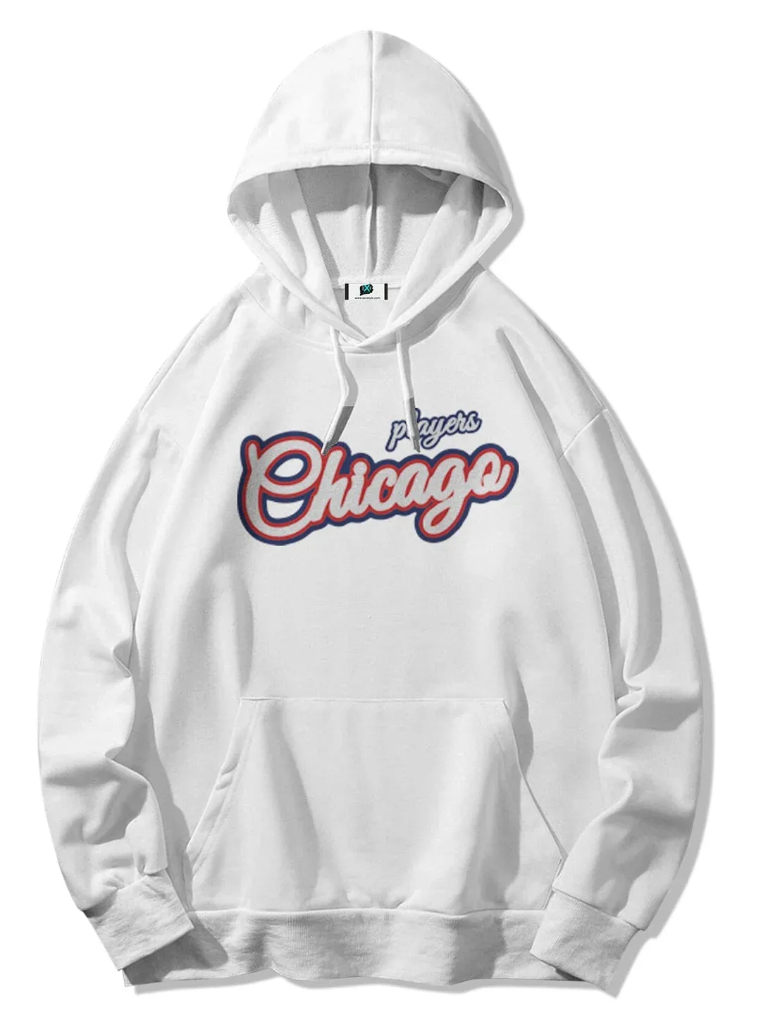 SXV  'chicago 27’ Printed Cool Aesthetic Sweatshirt Hoodie