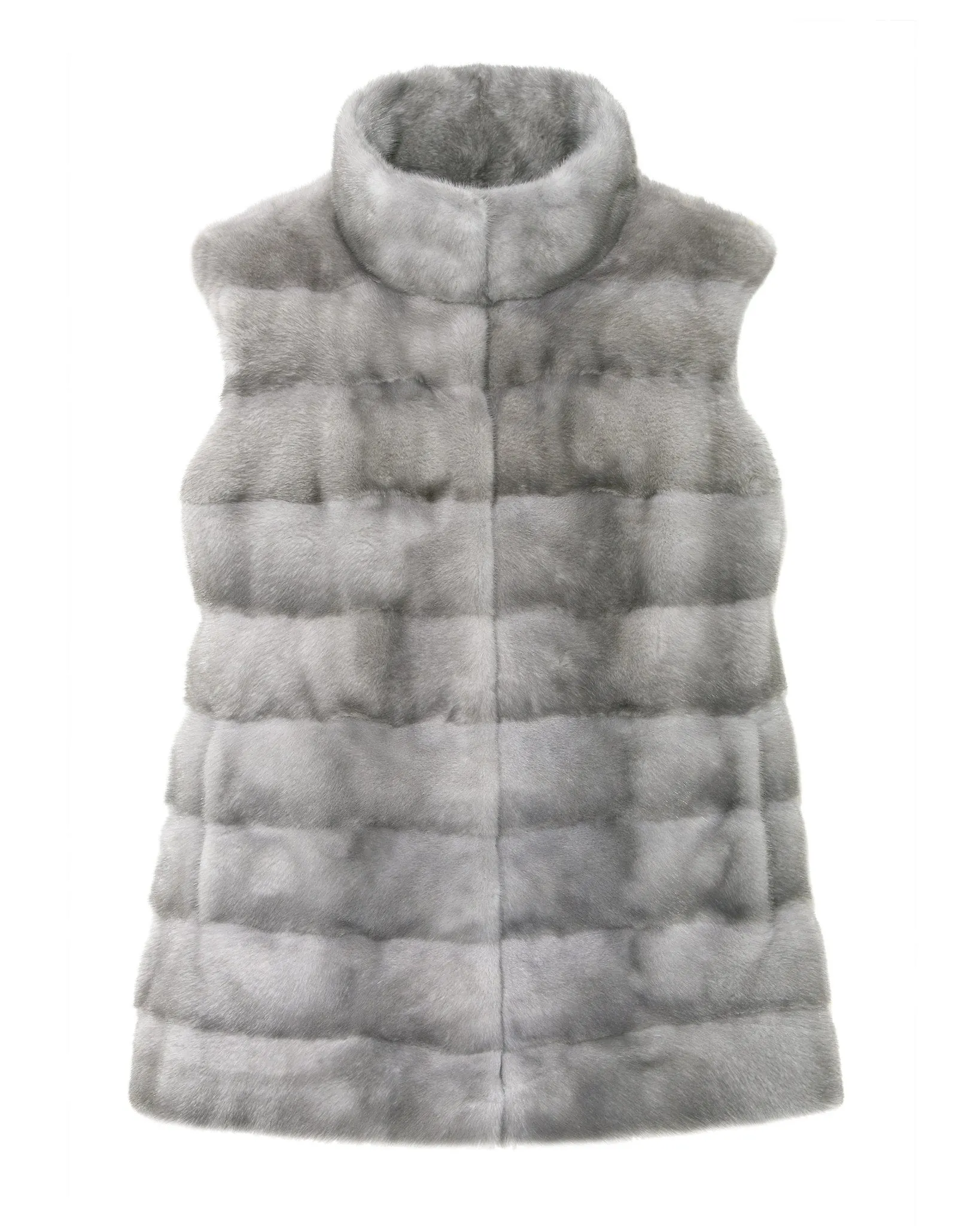 The Nina Horizontal Mink Fur Vest