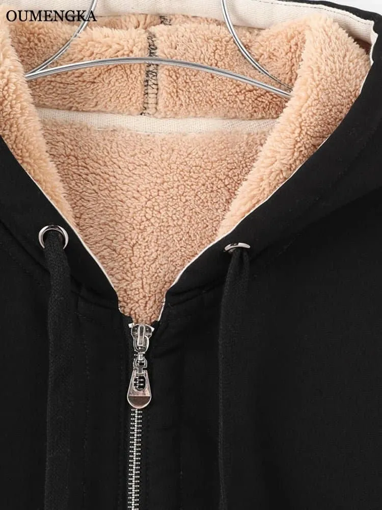 Thick and Warm Zip-Up Hoodies