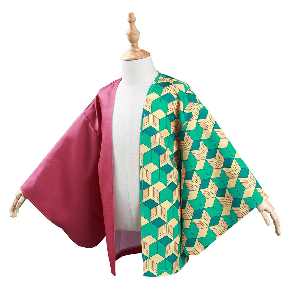 Tomioka Giyuu Kids Children Kimono Coat Cosplay Costume