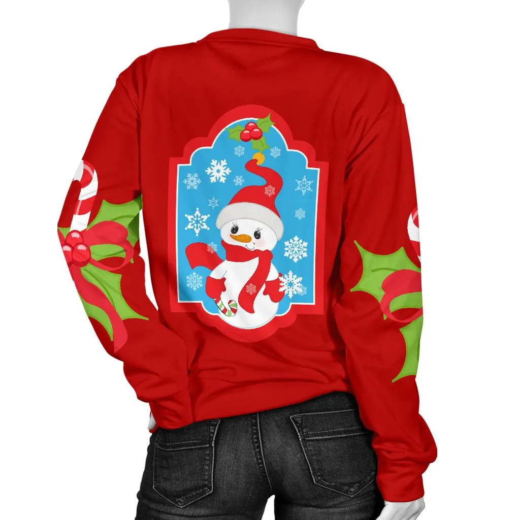 Ugly Christmas Sweater for Women with Snowman