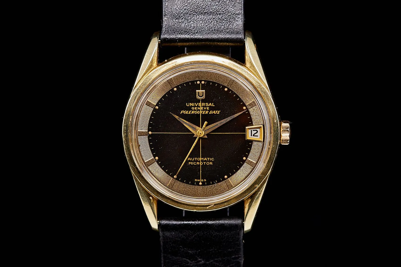 Universal Geneve Polerouter Date Gold Cap