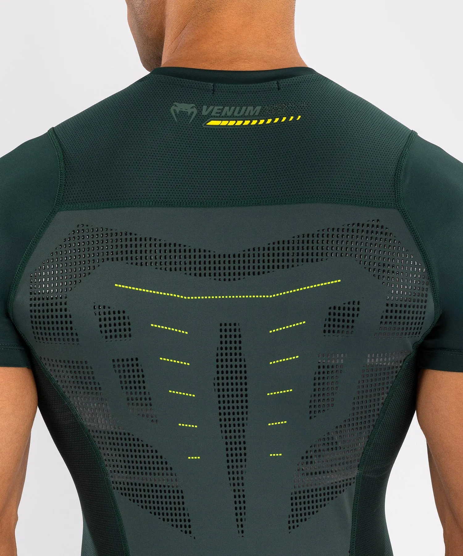 Venum Technical 3.0 Short Sleeve Rashguard - Forest Green