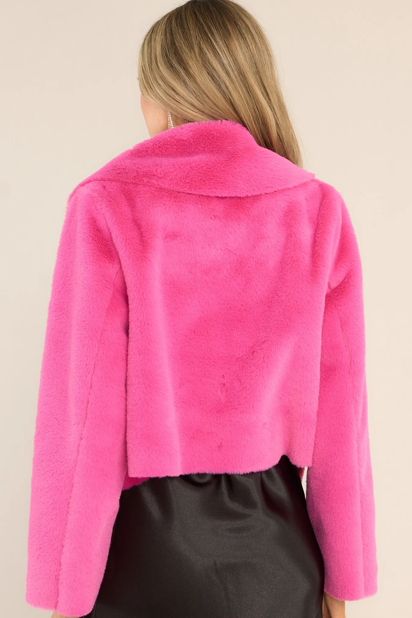 What I've Wanted Hot Pink Faux Fur Jacket