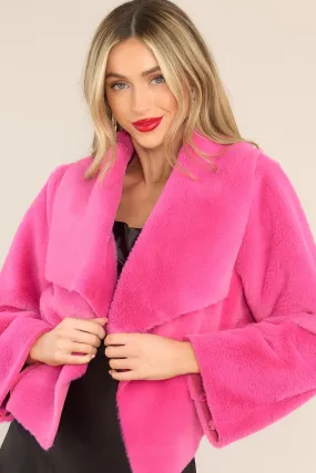 What I've Wanted Hot Pink Faux Fur Jacket