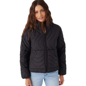 Women's Eden Nylon Wave Quilted Zip Jacket