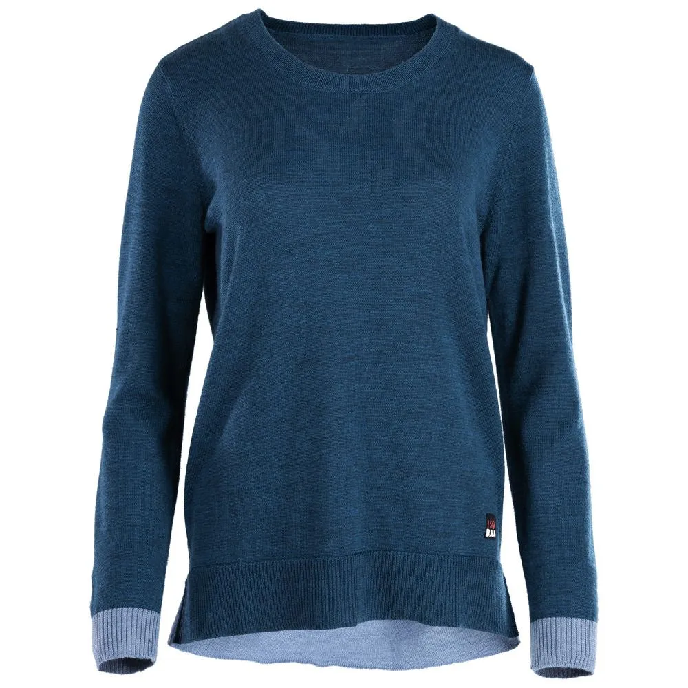 Womens Merino Crew Sweater (Petrol/Sky)